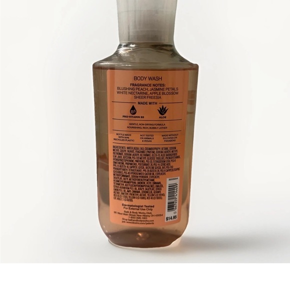 Bath & Body Works Pretty as a Peach Body Wash, Set of 3, Factory Sealed - Picture 3 of 3